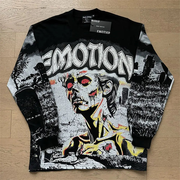 Mixed Emotion Oversized Crewneck Tee