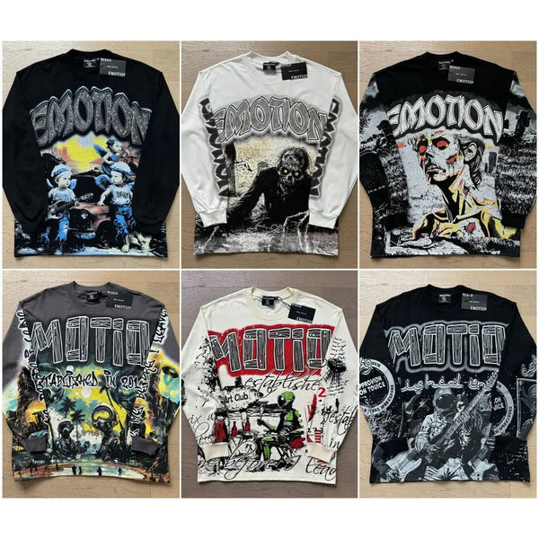 Mixed Emotion Oversized Crewneck Tee